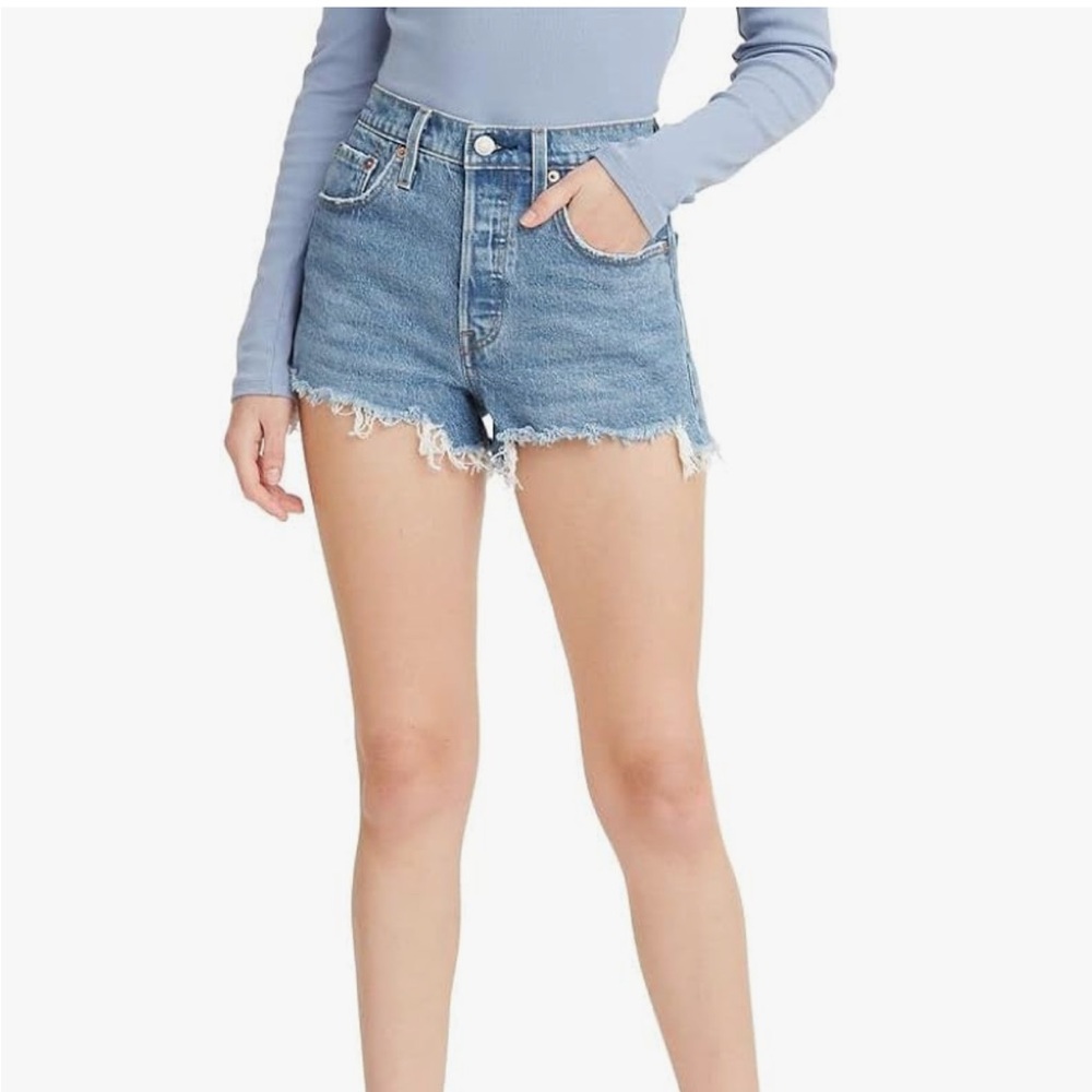 501 levi denim womens shorts size 27